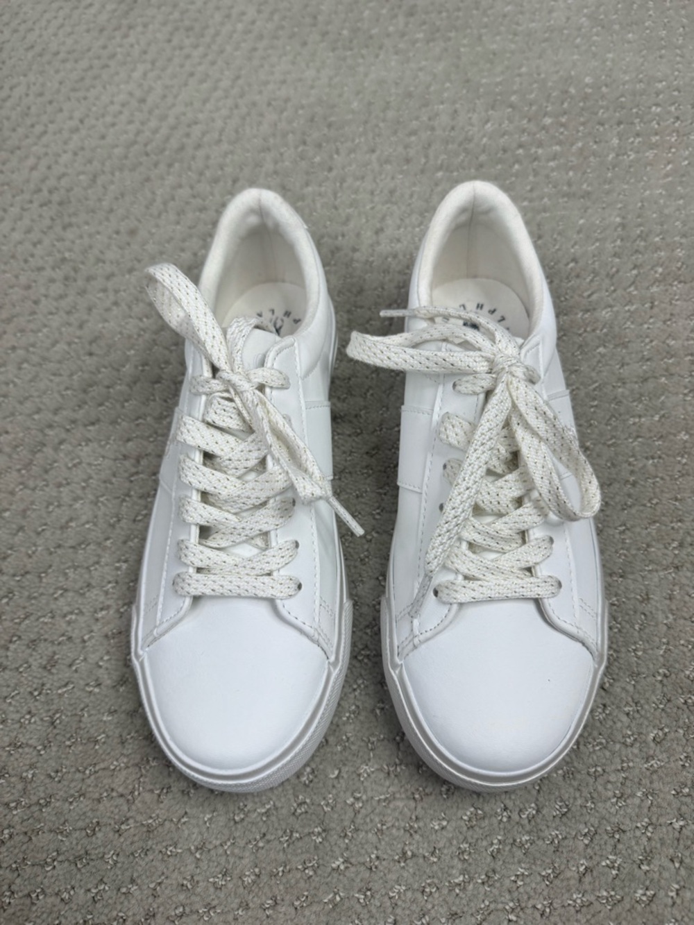 Size 3 Polo Ralph Lauren White Leather Sneakers Kids - Picture 2 of 9